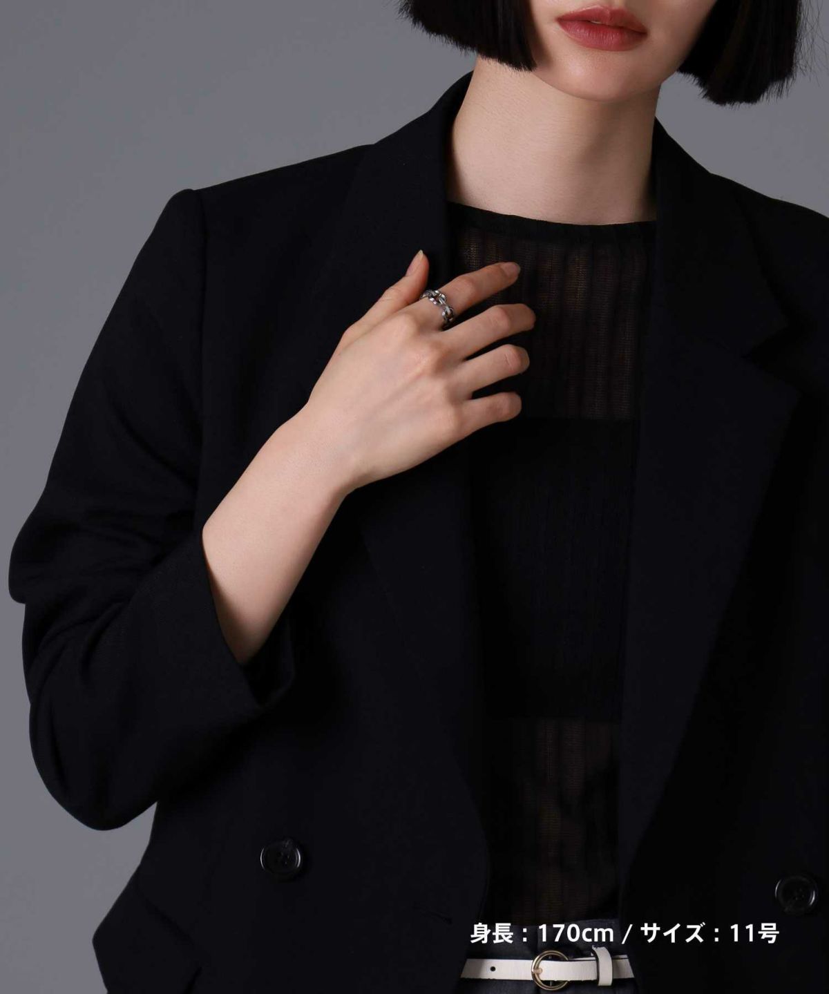 【限定展開】“HAWAIIAN”アンカーチェーンリング/サージカルステンレス（金属アレルギー対応）