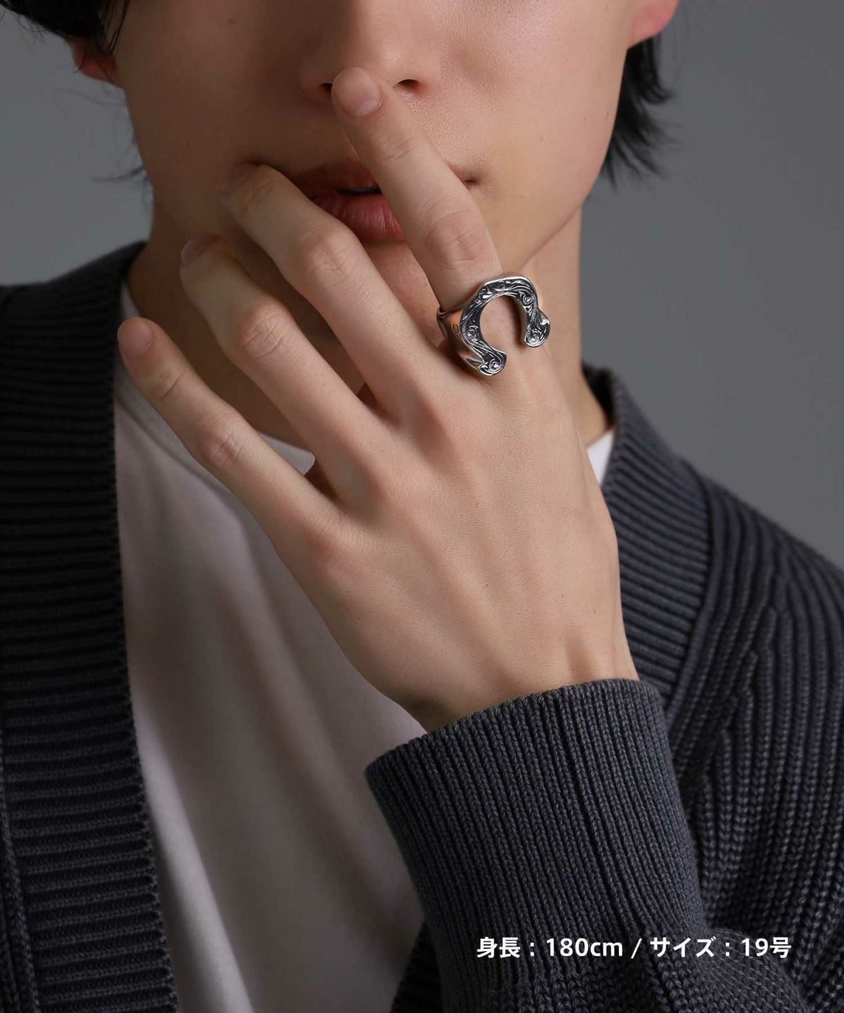 【限定展開】“HAWAIIAN”ホースシューリング/サージカルステンレス（金属アレルギー対応）