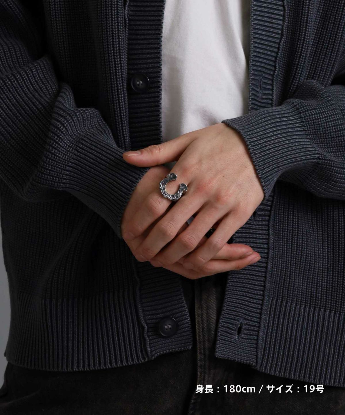 【限定展開】“HAWAIIAN”ホースシューリング/サージカルステンレス（金属アレルギー対応）