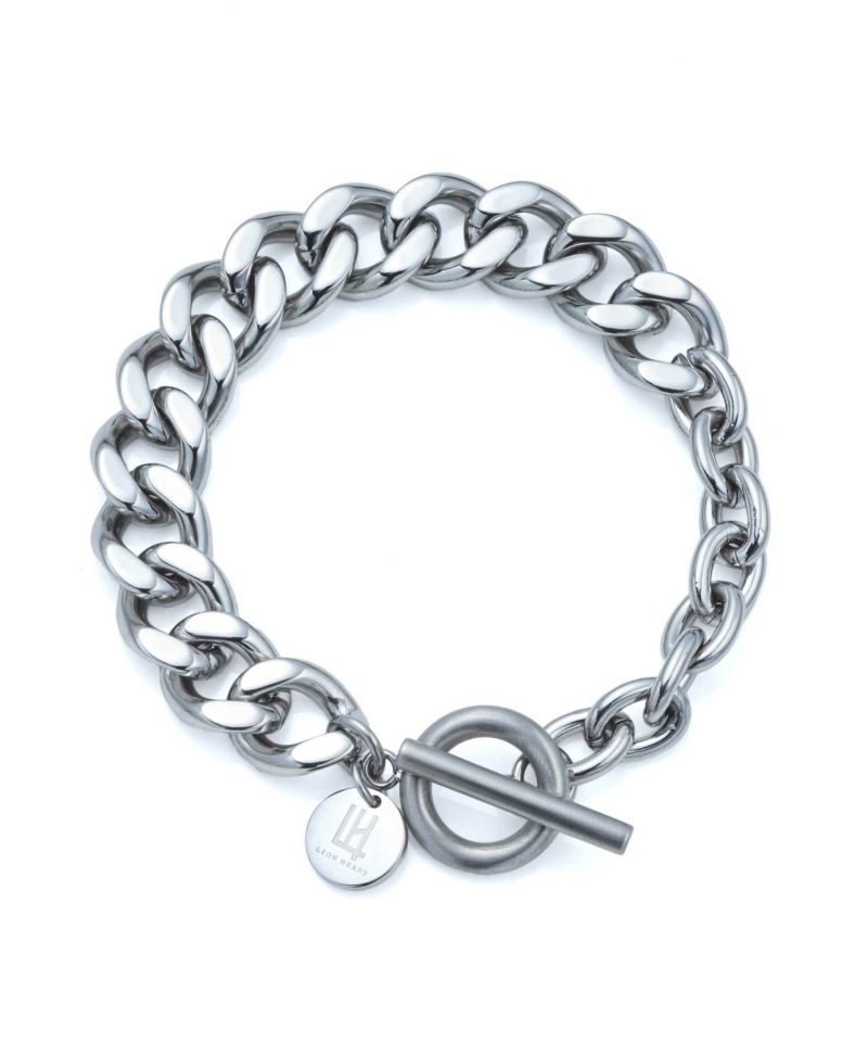 【限定展開】“LH-1”ヴァリアスチェーンブレスレット（コンビネーション“カットキヘイ＋アズキ”）/サージカルステンレス（金属アレルギー対応）