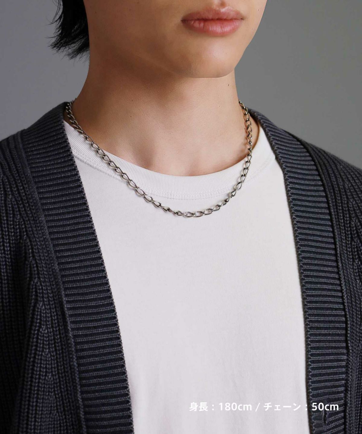 “BASIC”トラッドチェーンネックレス/シルバー925