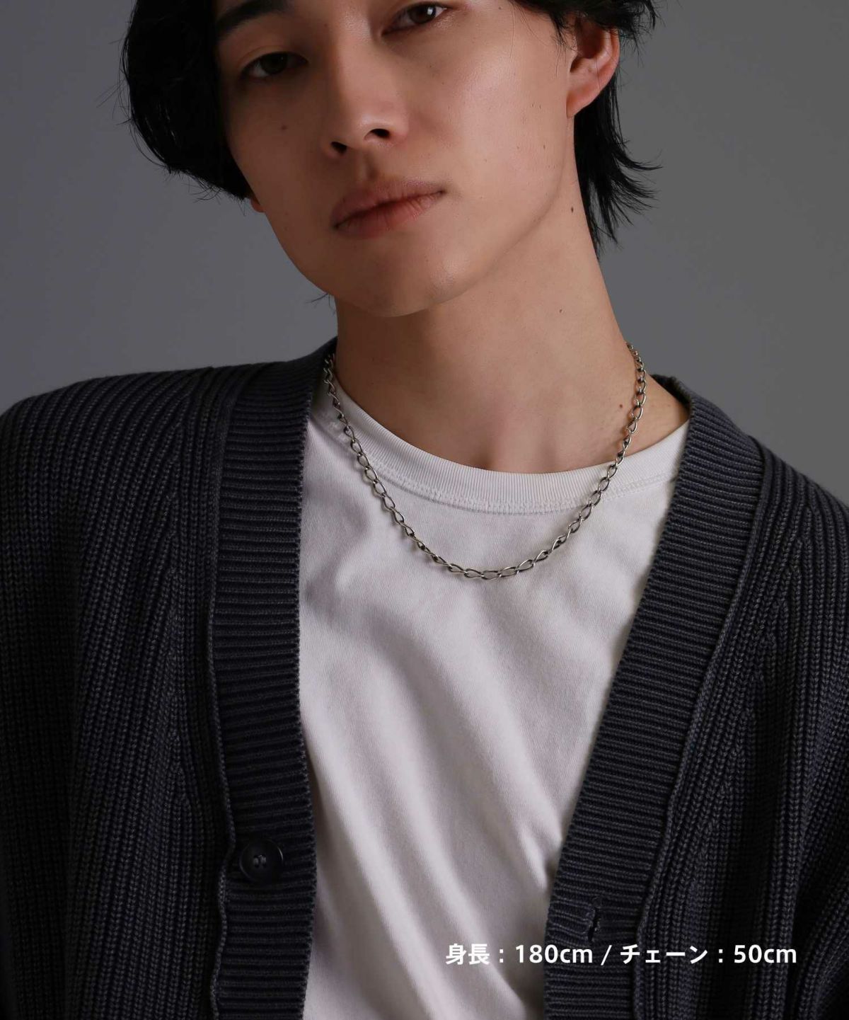 “BASIC”トラッドチェーンネックレス/シルバー925