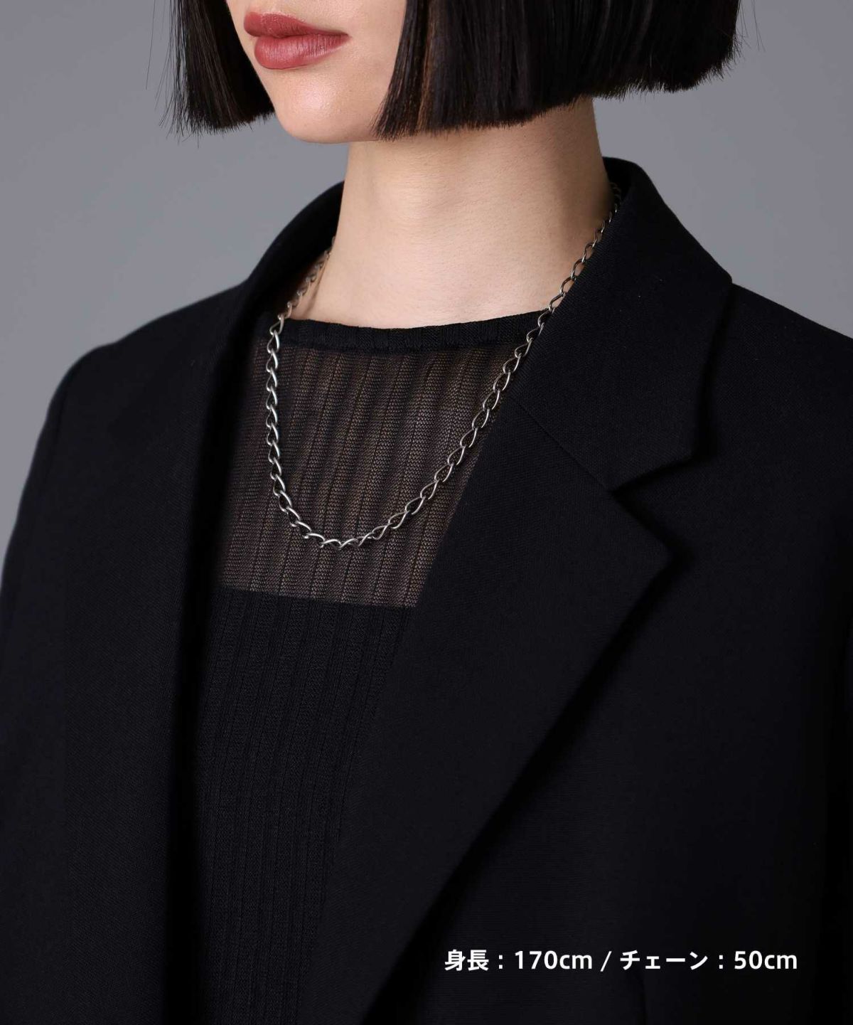 “BASIC”トラッドチェーンネックレス/シルバー925