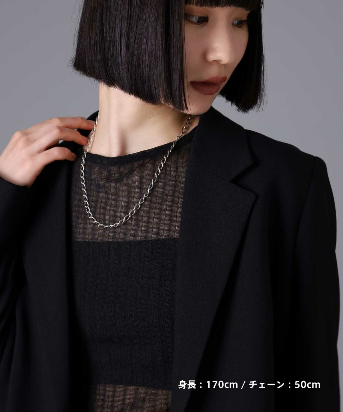 “BASIC”トラッドチェーンネックレス/シルバー925
