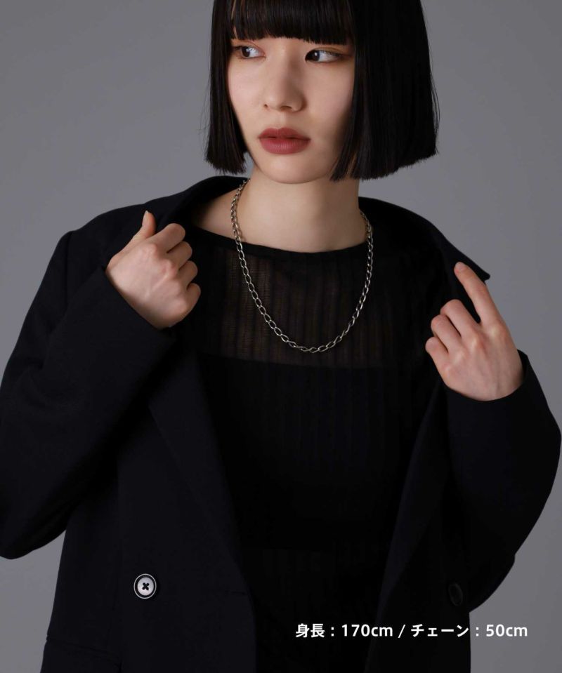 “BASIC”トラッドチェーンネックレス/シルバー925