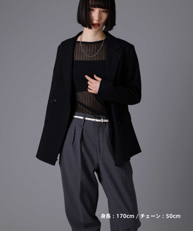 “BASIC”トラッドチェーンネックレス/シルバー925