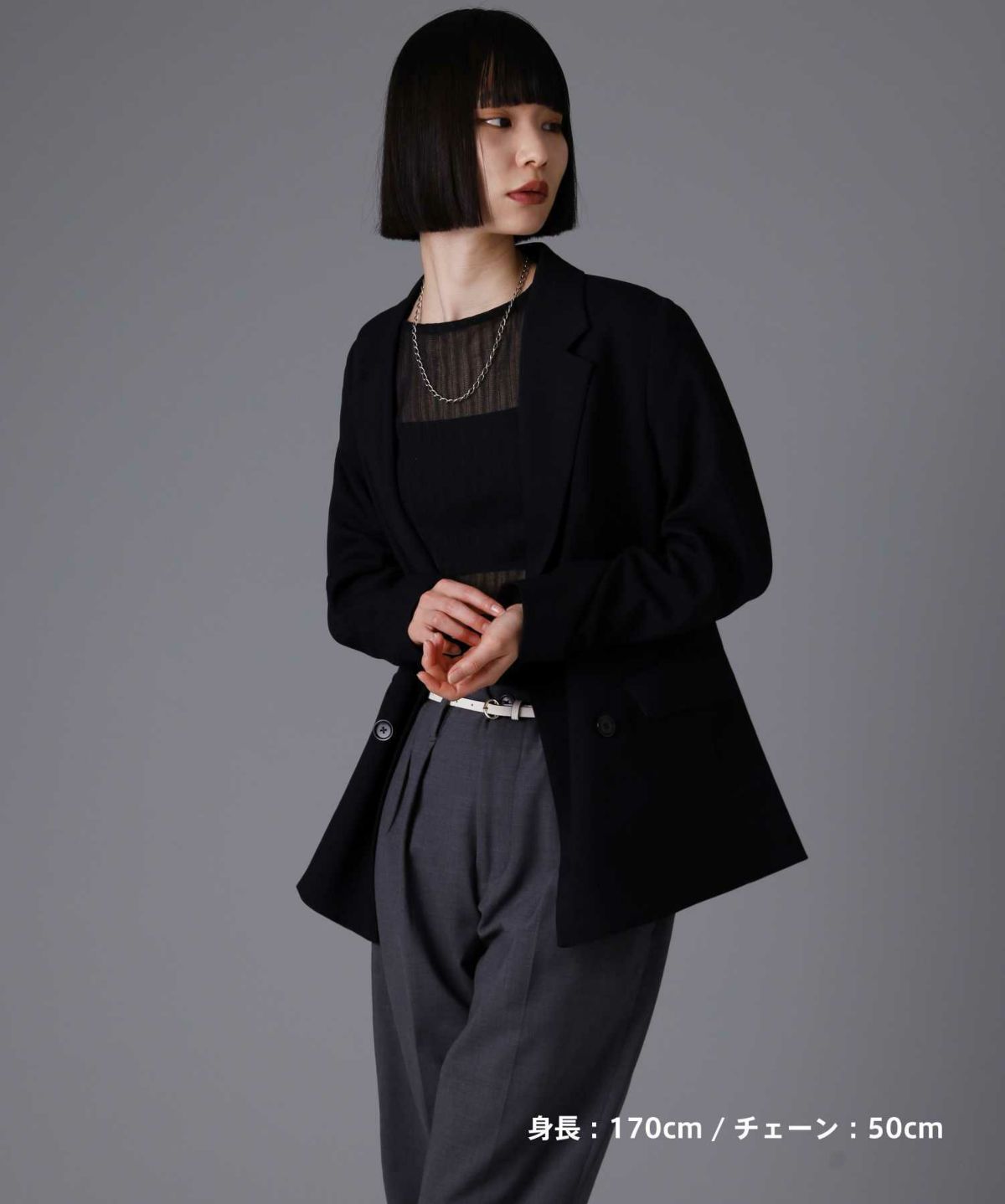 “BASIC”トラッドチェーンネックレス/シルバー925